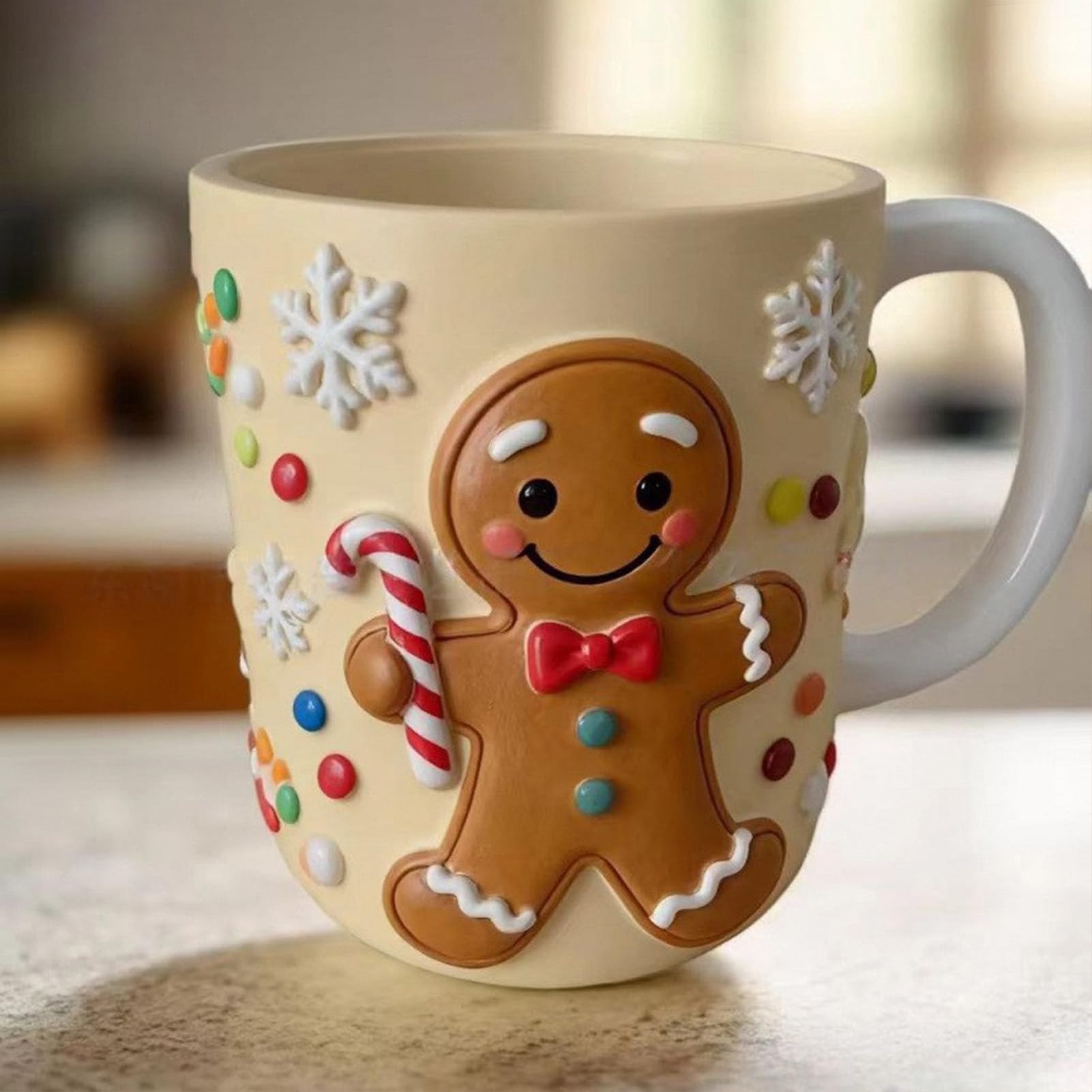 Tazas De Navidad Bonitas Resina De Hombre De Jengibre Árbol Alce