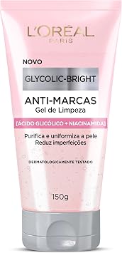 Gel de Limpeza L'Oréal Paris Glycolic-Bright Anti-Marcas 150g