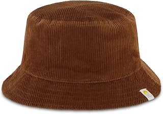 Womens C & C California Bucket Hat, Reversible Corduroy and Plaid Packable Travel Hat, Wide Brim Summer Hat