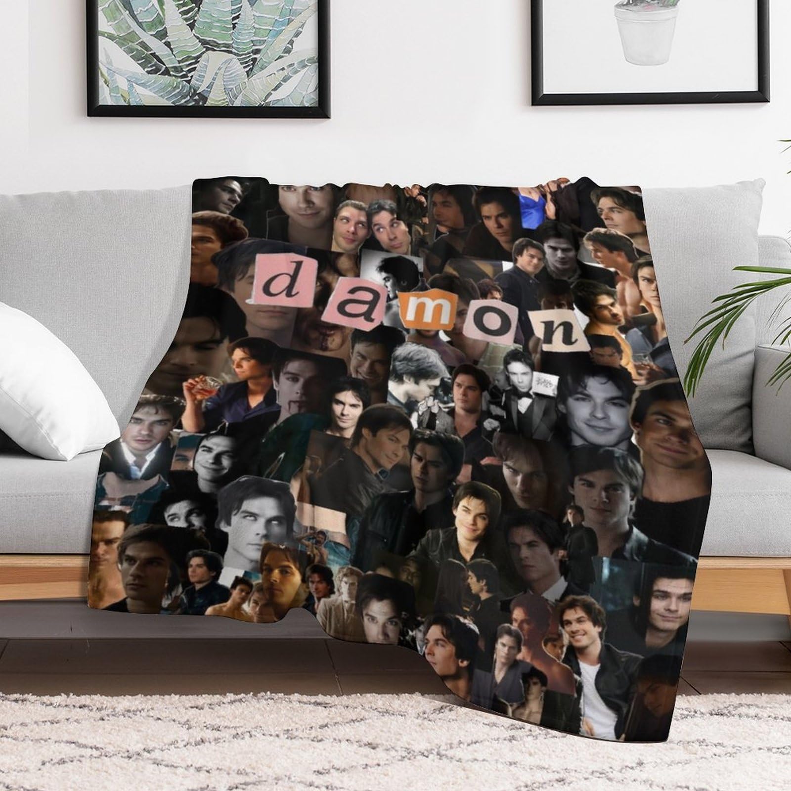 Ian Star Somerhalder Blanket Air Conditioning Blanket Super Soft Travel Outdoor Flannel Blanket Fashion Personalized Gift Office Sofa Blanket Merch.30 x40, Style