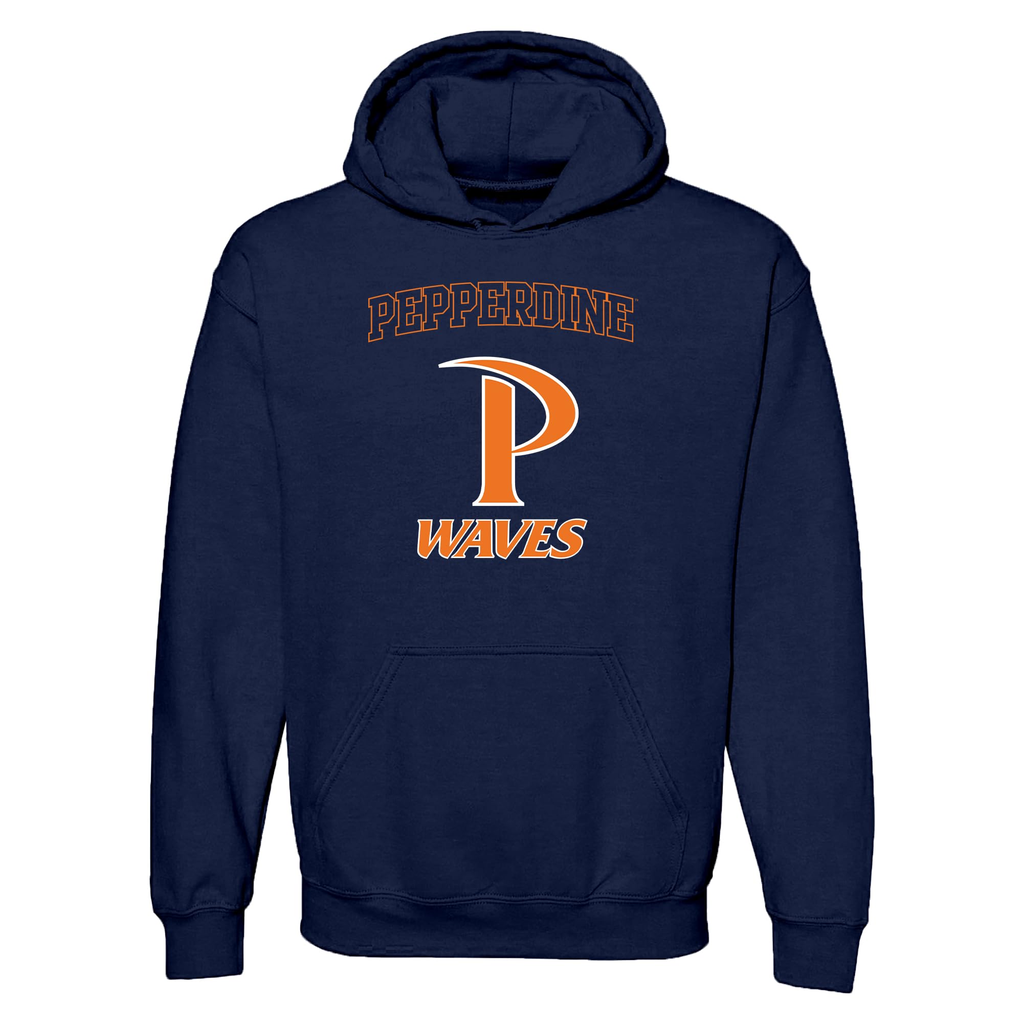 UGP Campus Apparel NCAA Officially licensed College - University Team Color Arch Logo Hoodie, Pepperdine University Waves Navy, XXL โ image 1