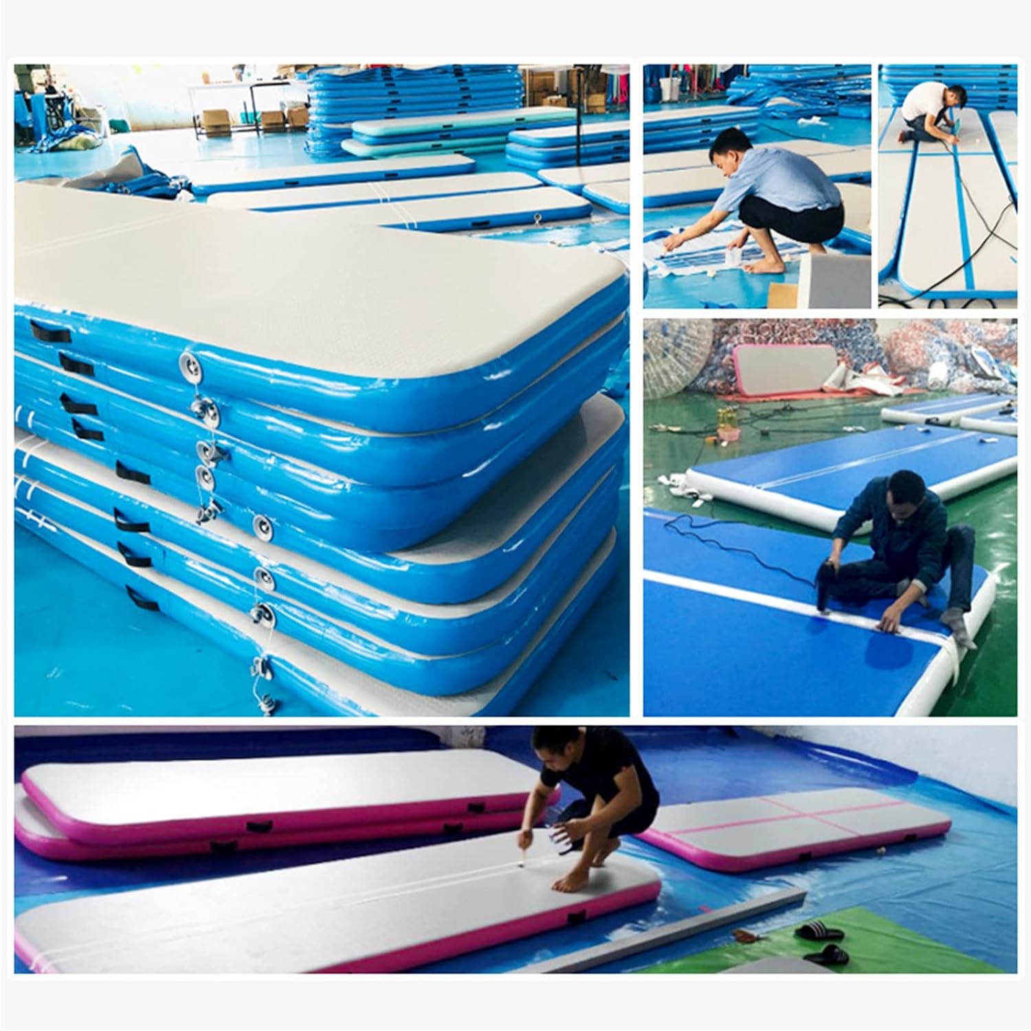 Inflatable Dock Floating Platform,Person Inflatable Raft Inflatable Platform Island, for Pool Beach Ocean Fishing,10ft