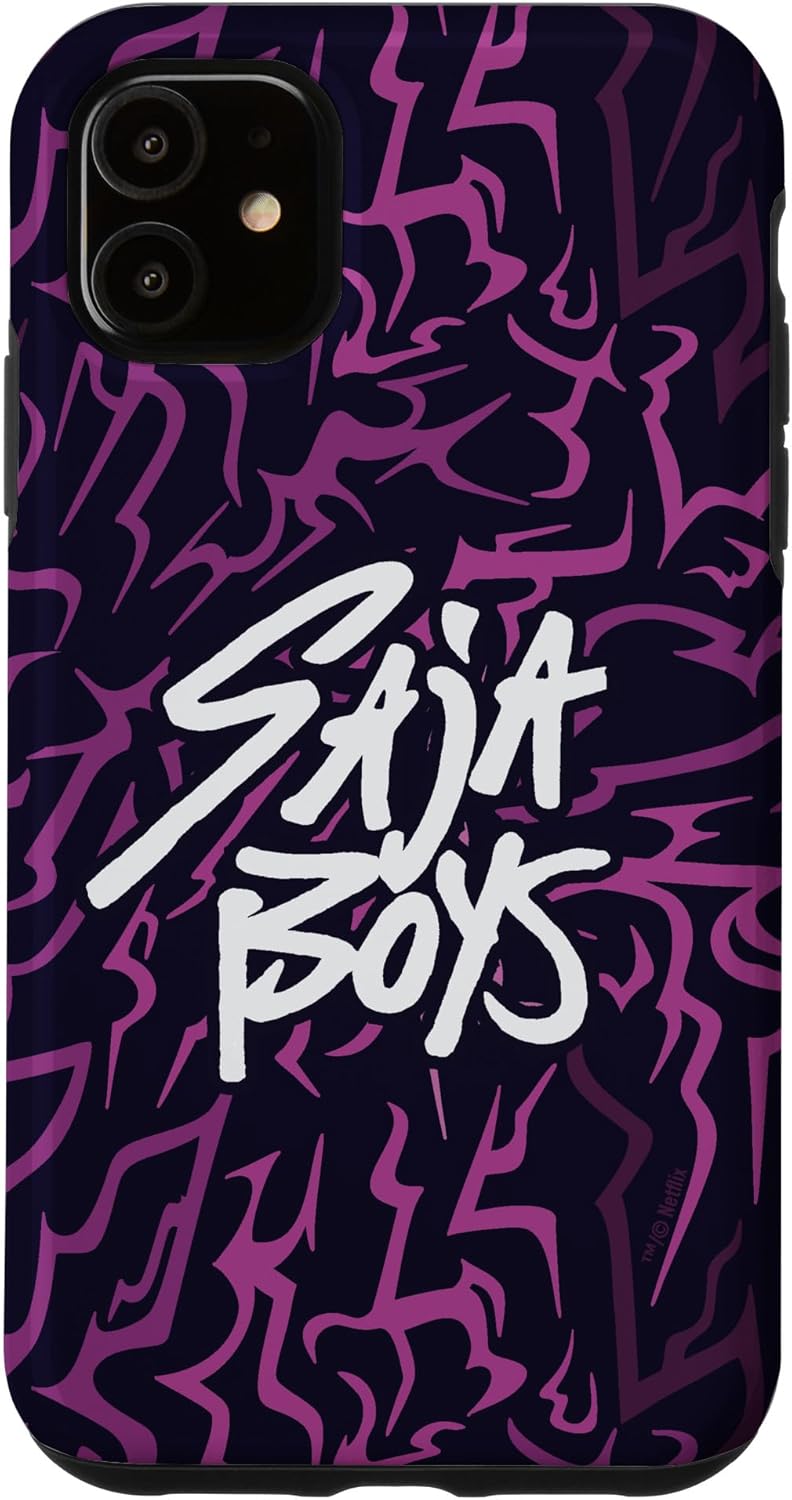 Kpop Demon Hunters Saja Boys Demon Pattern Case for iPhone 11 Pro Max