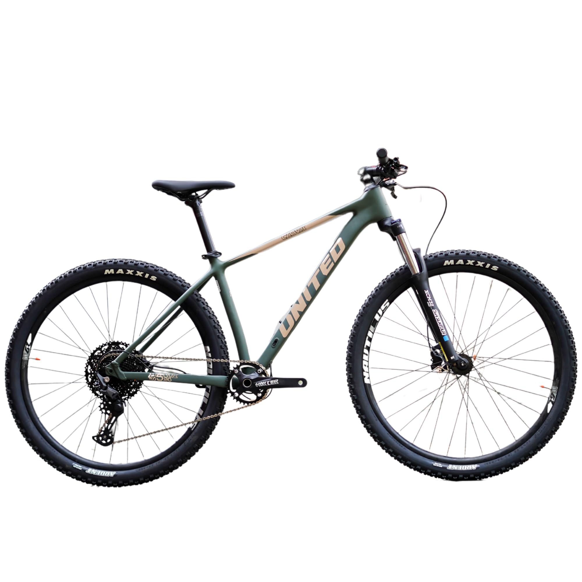United Clovis 5.2 29T | 1x11 Shimano Deore Gearset | SR Suntour XCM Suspension | Shimano MT201 Hydraulic Brakes | (Green Creme)-image-41