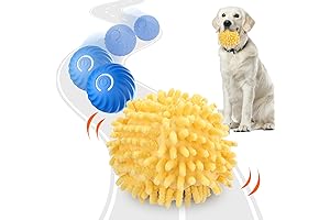 BABORUI Smart Interactive Dog Toy: Self Rolling, Moving Dog Ball