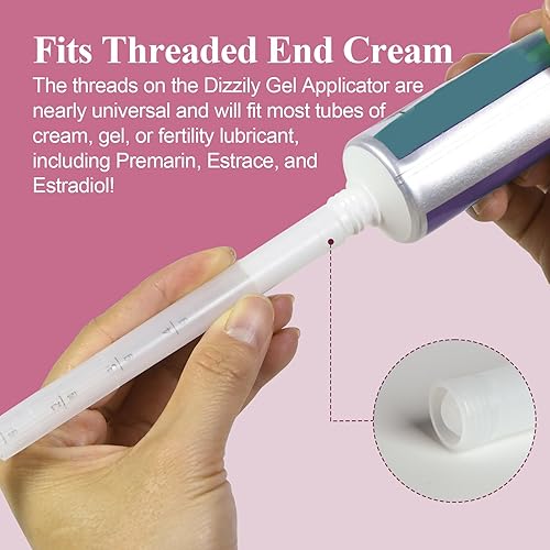 Miniatura 5 de 40 paquetes de aplicadores desechables de crema vaginal – Se adapta a premarin, estrace, presiembra, lubricantes y la mayoría de los geles de venta