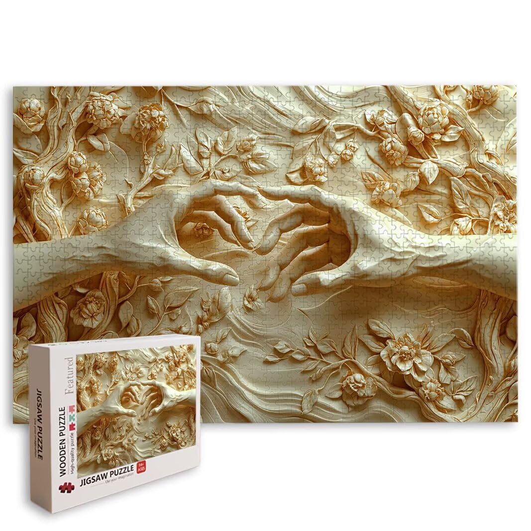 Puzzle Mano, Puzzle 2000 Piezas, Rompecabezas, Regalo Mujer, Decor -8514