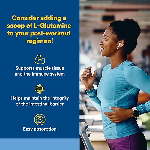 Miniatura 2 de Natural Factors Mezcla de bebida micronizada de L-glutamina de 5000 mg apoya los músculos y la función inmunológica 16 onzas