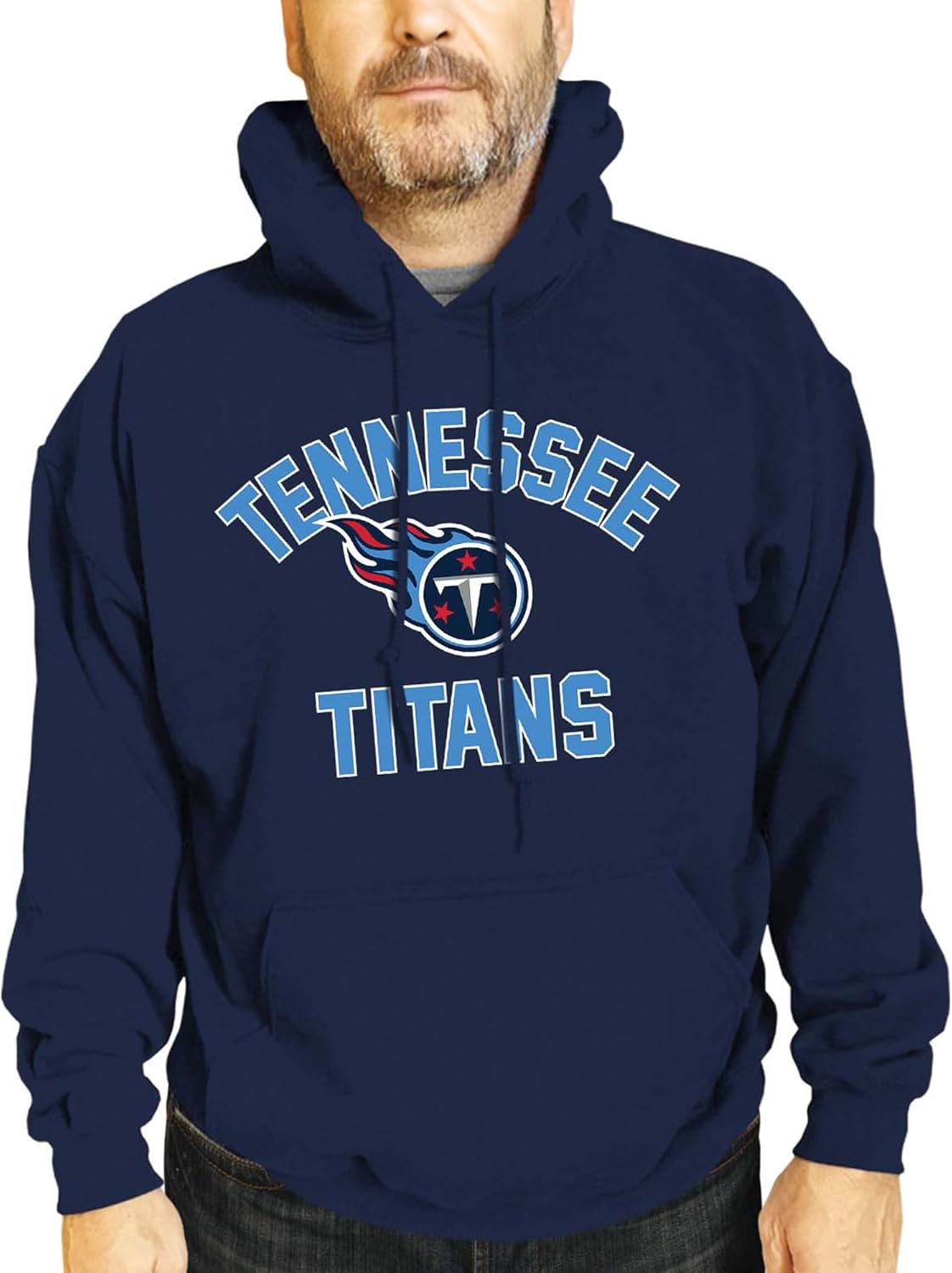 Team Fan Apparel NFL Adult Gameday Hooded Sweatshirt - Poly Fleece Cotton Blend - Stay Warm and Represent Your Team in Style