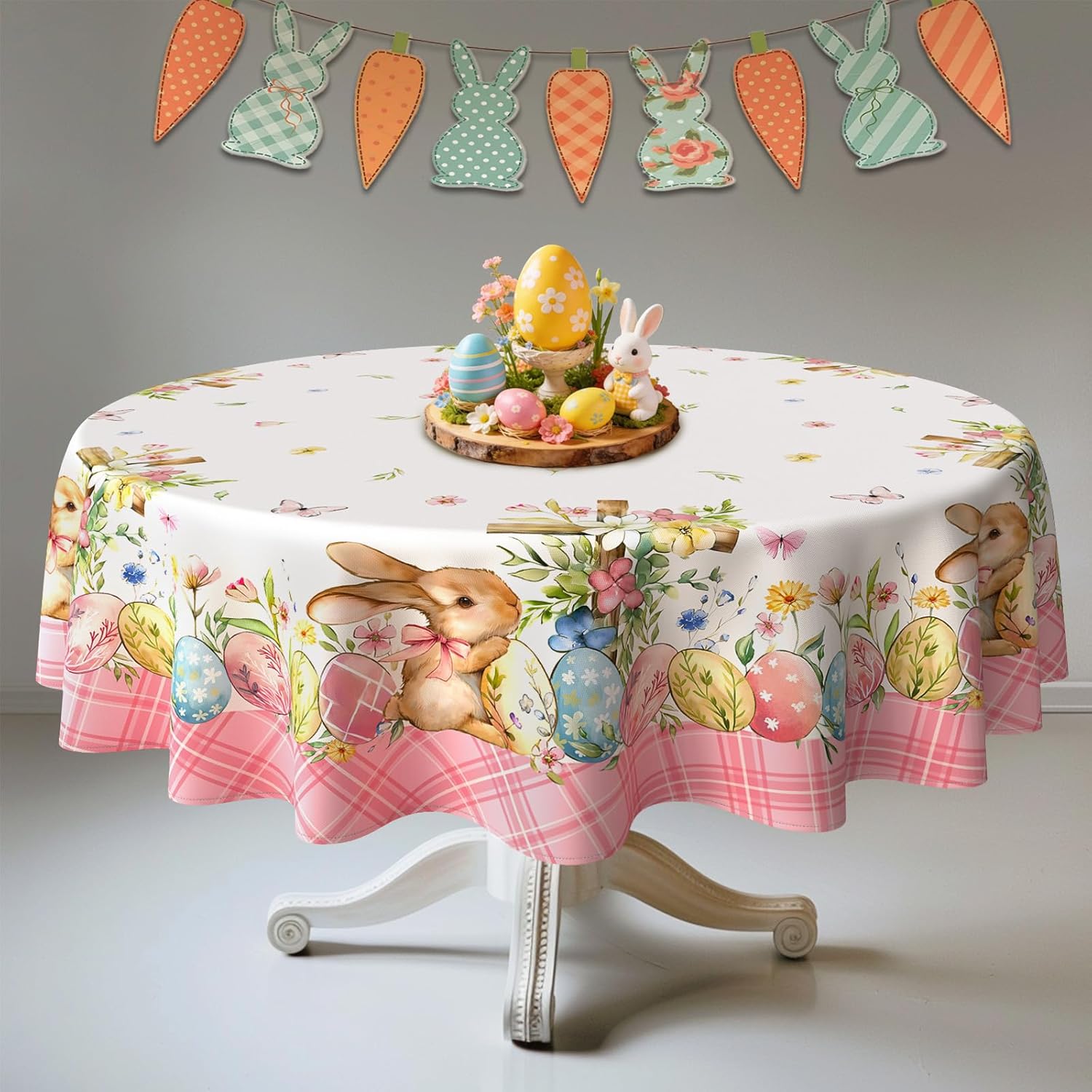 4th of July Oval Tablecloth Memorial Day Patriotic American Flag Table Cloths for Indoor and Outdoor Kitchen Dining-60 x120