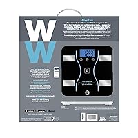 Vista 10 de Conair WW - Báscula de baño de precisión digital, WW912F, Bluetooth, Negro, 1