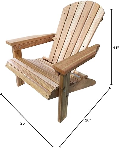 Miniatura 2 de Silla Adirondack tradicional de cedro natural de 2 pies, diseño Amish