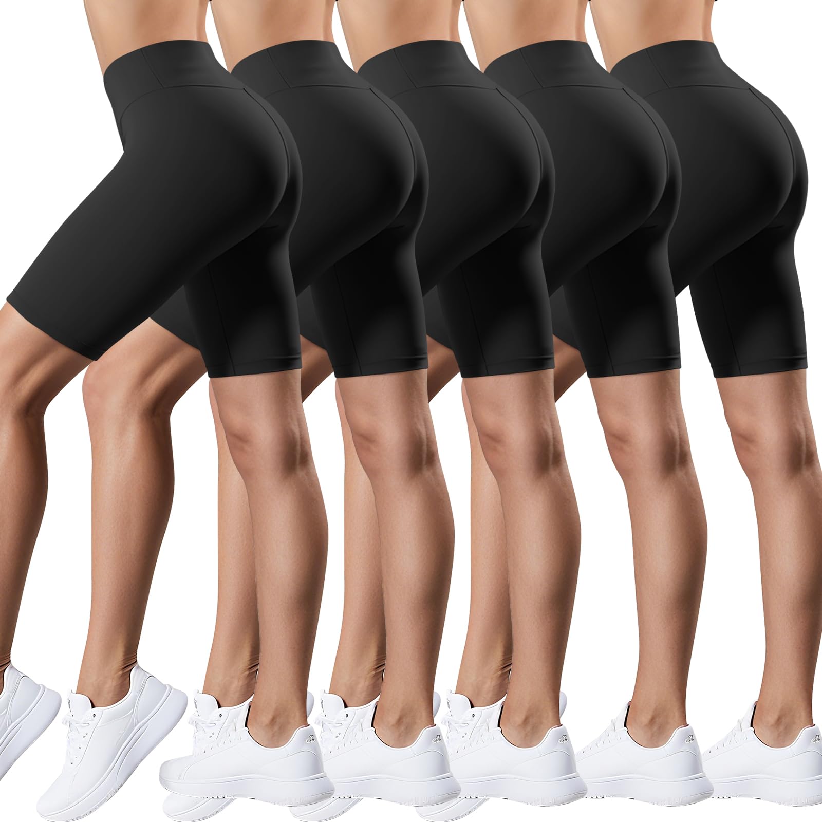 Short de motard contrôle du ventre gainant élasthanne extensible - 8