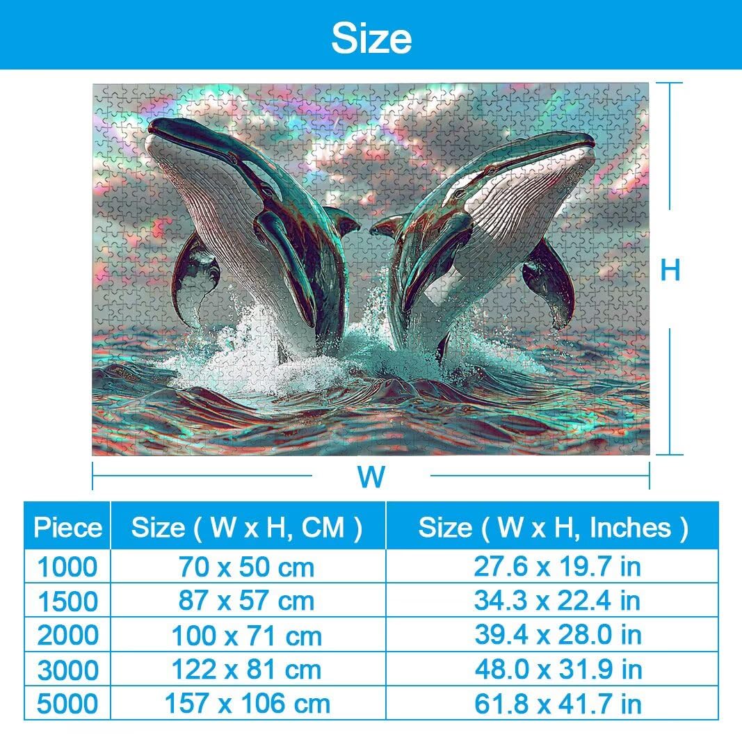 Puzzle Ballena, Puzzle 1500 Piezas para Adultos, Regalo Mujer/Hombre -2489