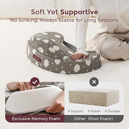 Miniatura 2 de Momcozy Original Nursing Pillow for Breastfeeding, Plus Size Breastfeeding Pillows for More Support, with Adjustable Waist Strap and Removable