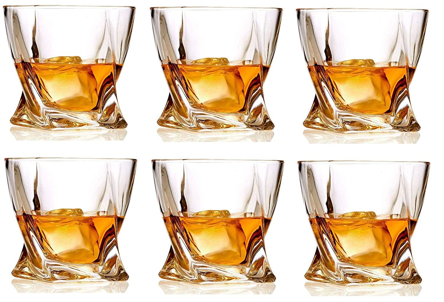 Heavy Whiskey Glasses - Set of 6 for Bourbon & Scotch -14