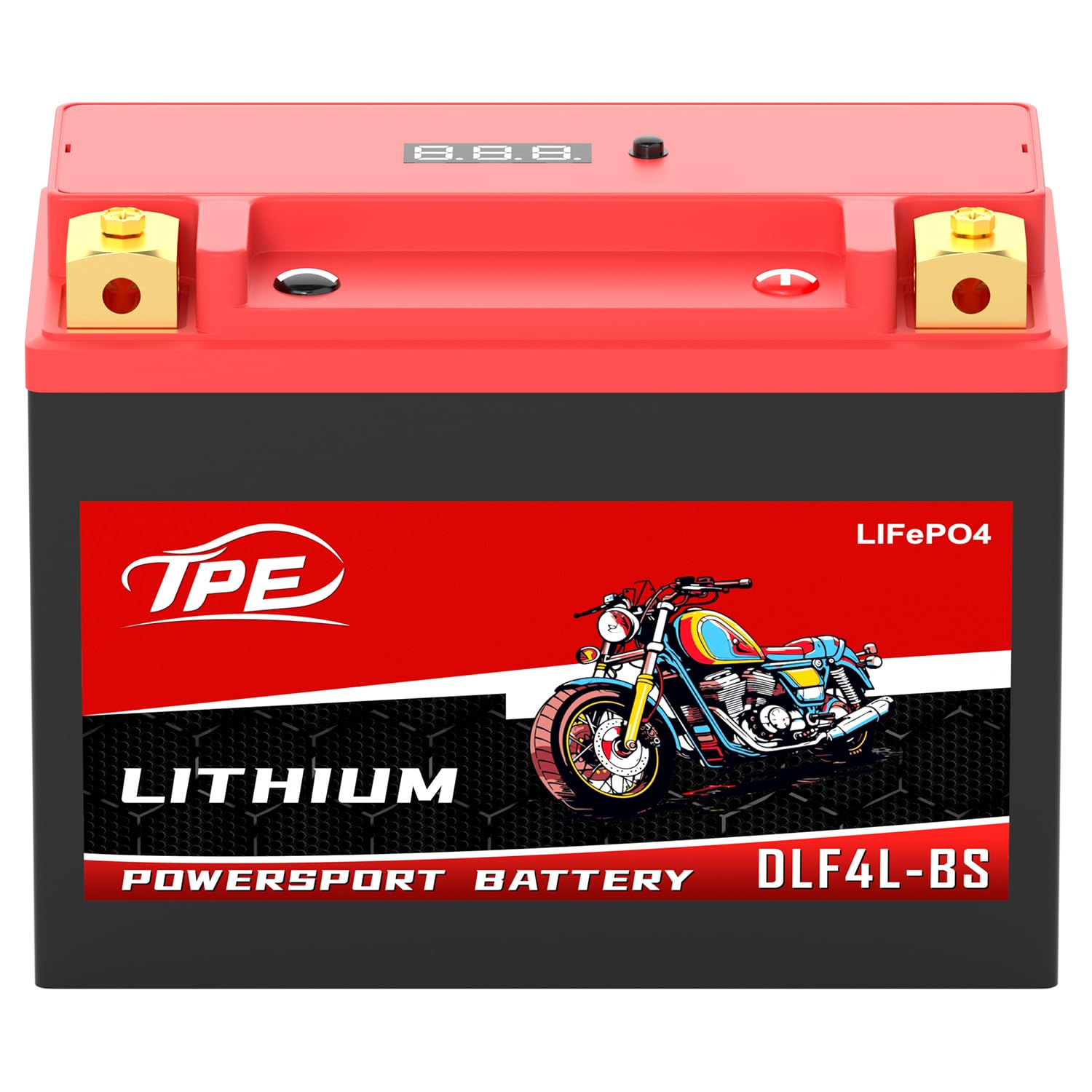 TPE Lithium Motorcycle Battery YTX4L-BS 12V 3Ah Rechargeable Powersport Start Stop LiFePO for ATV and Scooter