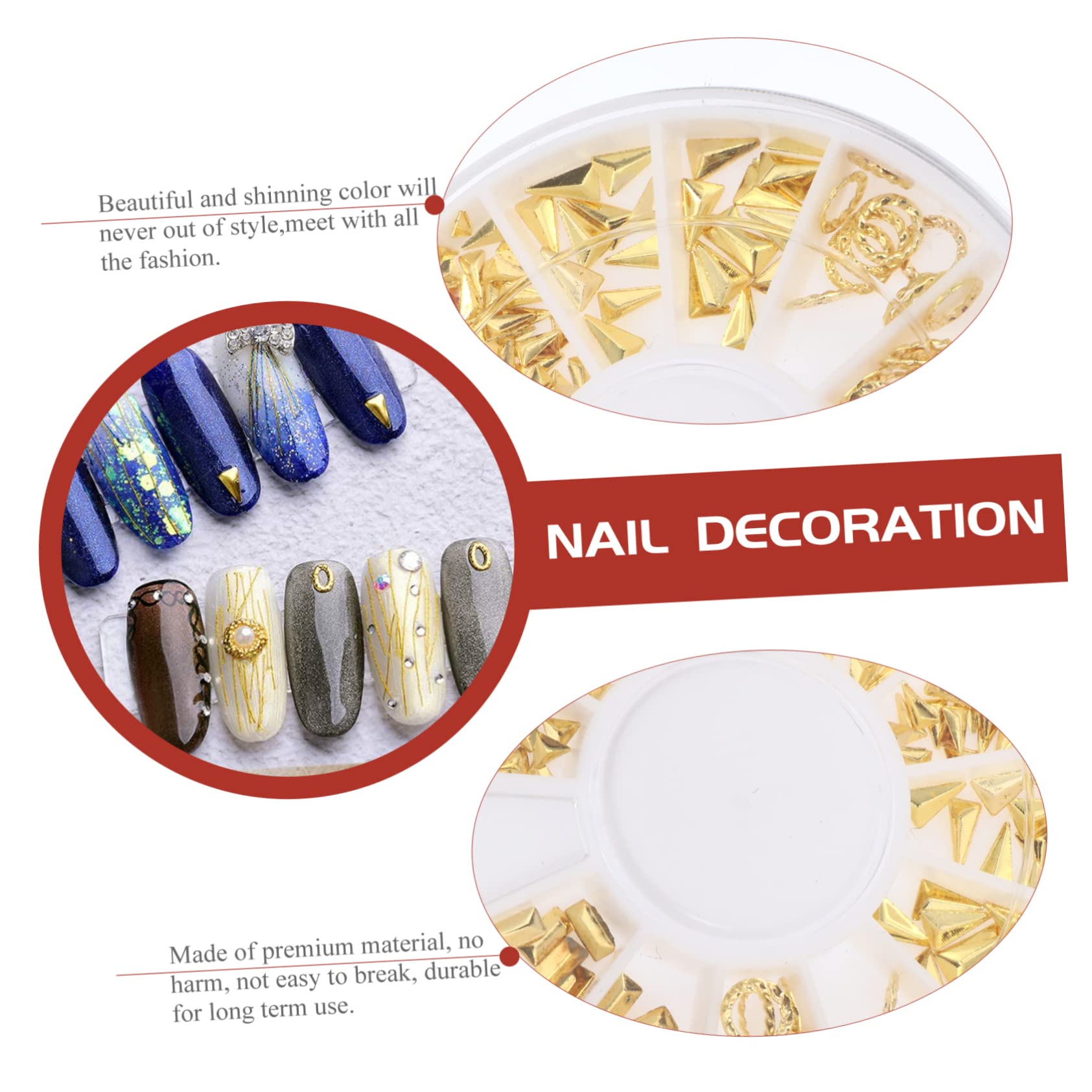3 Set Decorazioni Per Unghie Con Nail Art Brillanti E Colorati Per Creazioni Diy E Manicure 8 Scatole*3