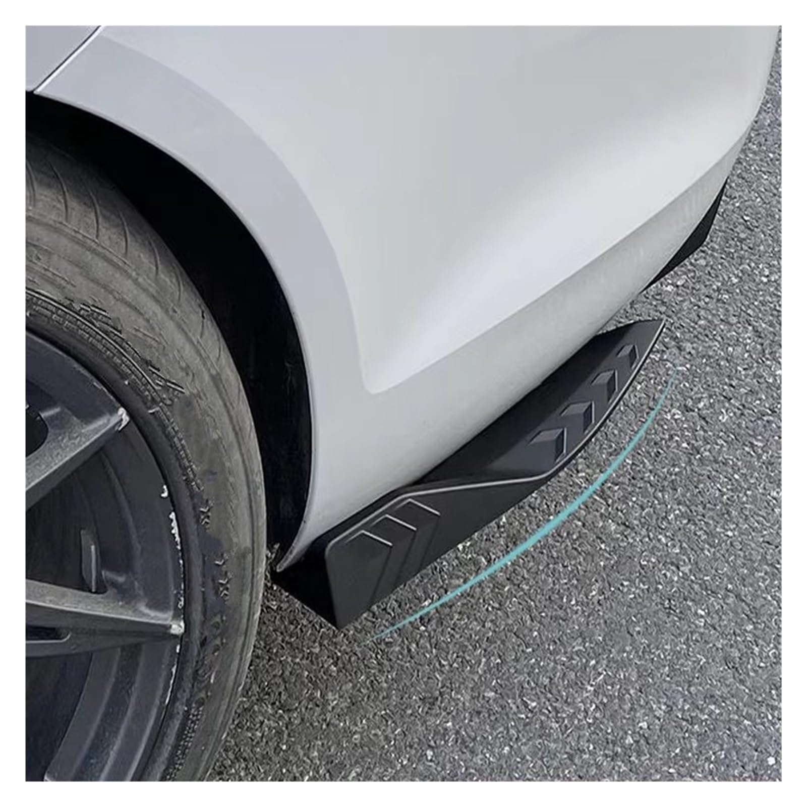 Minigonne Laterali Paraurti Posteriore A 2 Pezzi Diffusore Angolare Splitter Spoiler Canard Per BMW Serie 4 F32 F33 F36 G22 G23 G26 Dal 2014 In Poi(Nero)