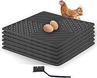 Skimzy Washable Reusable Chicken Nesting Pads - Soft Durable 12x12 Inch Egg Laying Mats for Hens, Set of 4 Nest Box Liners