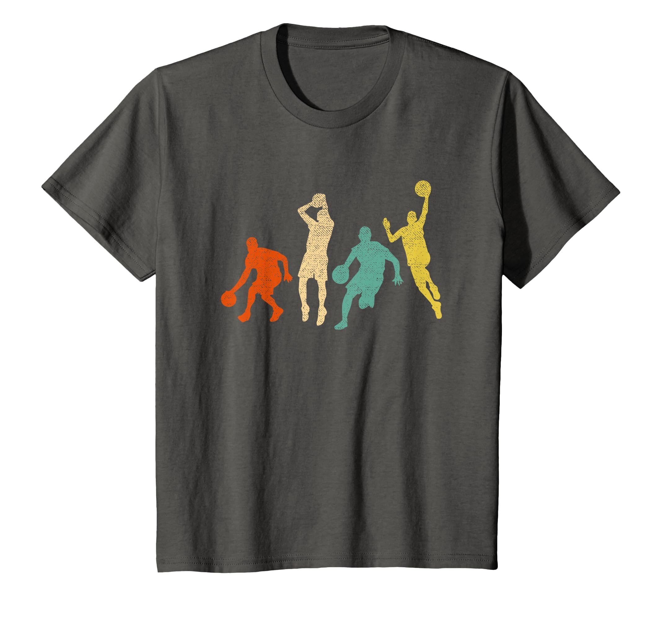 Vintage Basketball Ball Graphic Design Basketball Fan Player T-Shirt