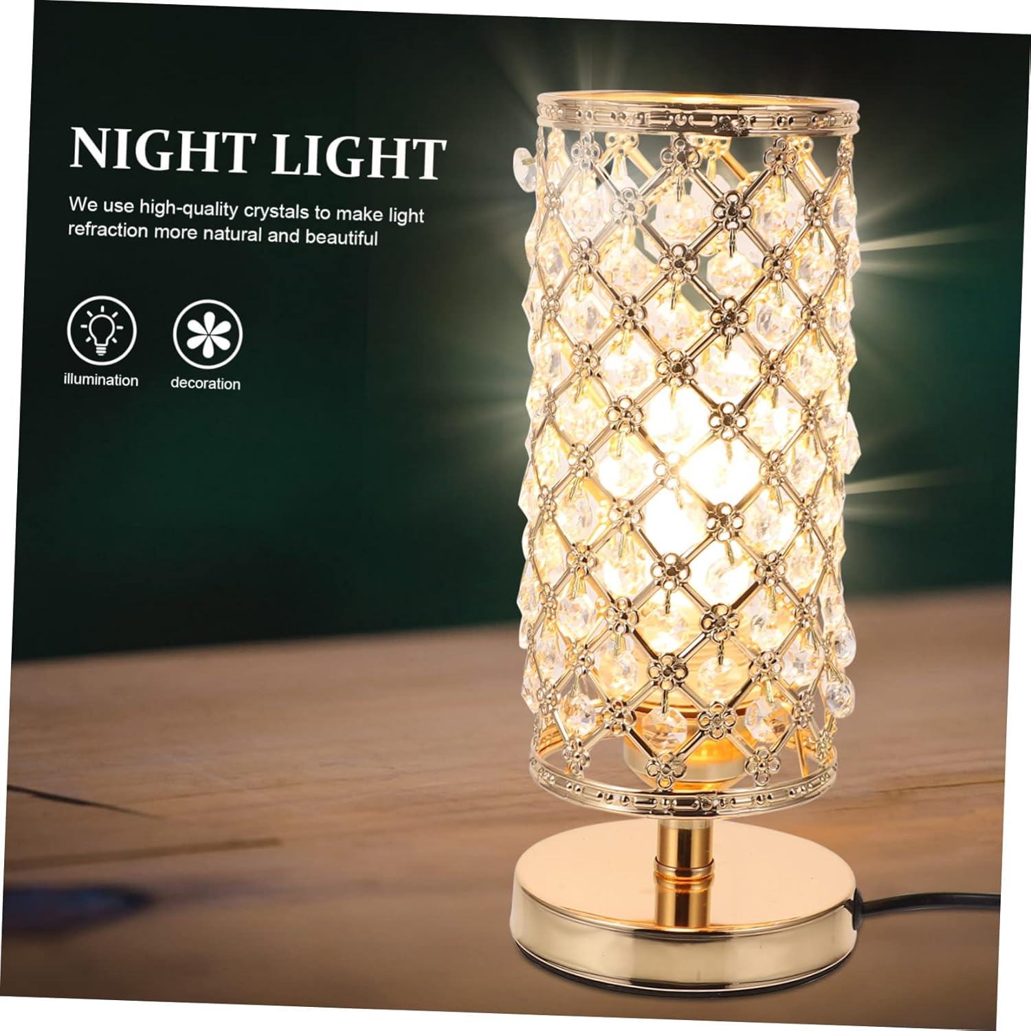 Elegant Decorative Table Lamp Modern Desktop Lamp Comfortable Touch Space-Saving Design