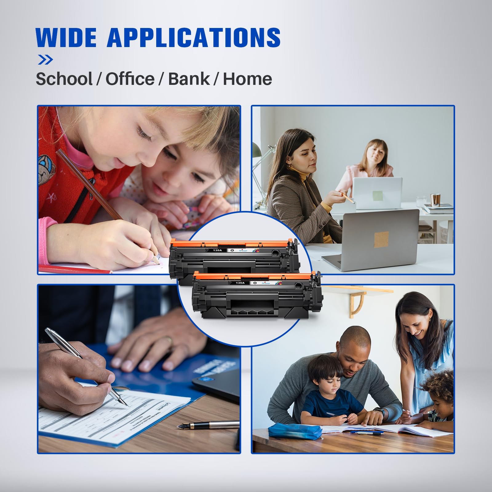 135A Cartuccia di Toner Compatibile Ricambio per HP135A W1350A Lavorare con HP LaserJet M209 M209dw M209dw LaserJet MFP M234 M234dw M234sdw M234sdn (2 Nero) - Vista 7