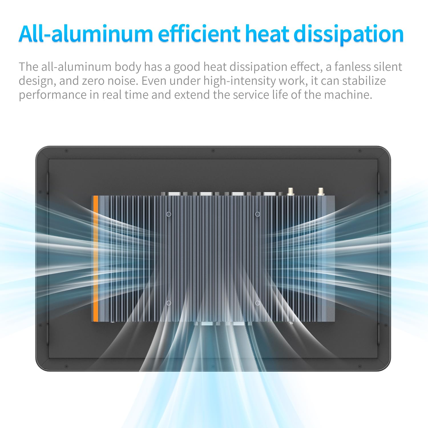 13.3" Fanless Industrial Panel PC,16:9 Embedded 10 Point Touch PC,Win 10 IP65 All-in-One Computer,Auto Power-on,for Factory,Automation,Kiosk,Business (I3-7100U, 16G RAM 256G SSD)