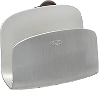 OXO Rust-Proof Aluminum Suction Sponge Holder for Kitchen Sink - Secure, Drainable Storage