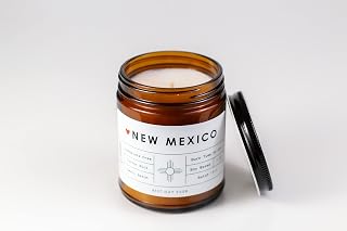 New Mexico State Candle - Rambling Caravan - Soy/Coconut Wax, Cotton Wick, Phthalate Free (7oz) - Pumpkin Caramel Crunch