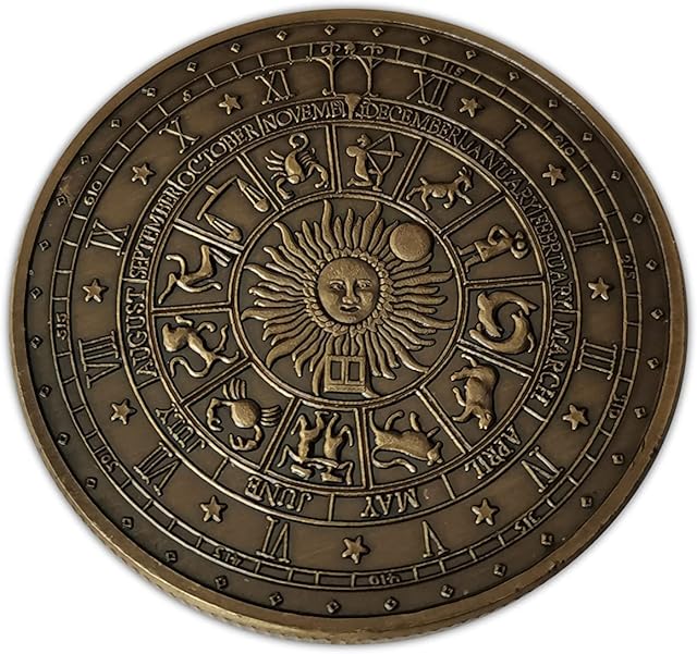 Eillwin Zodiac Constellation Astrology Arrow Commemorative & Collectible Coin Lucky Love Souvenir Coin