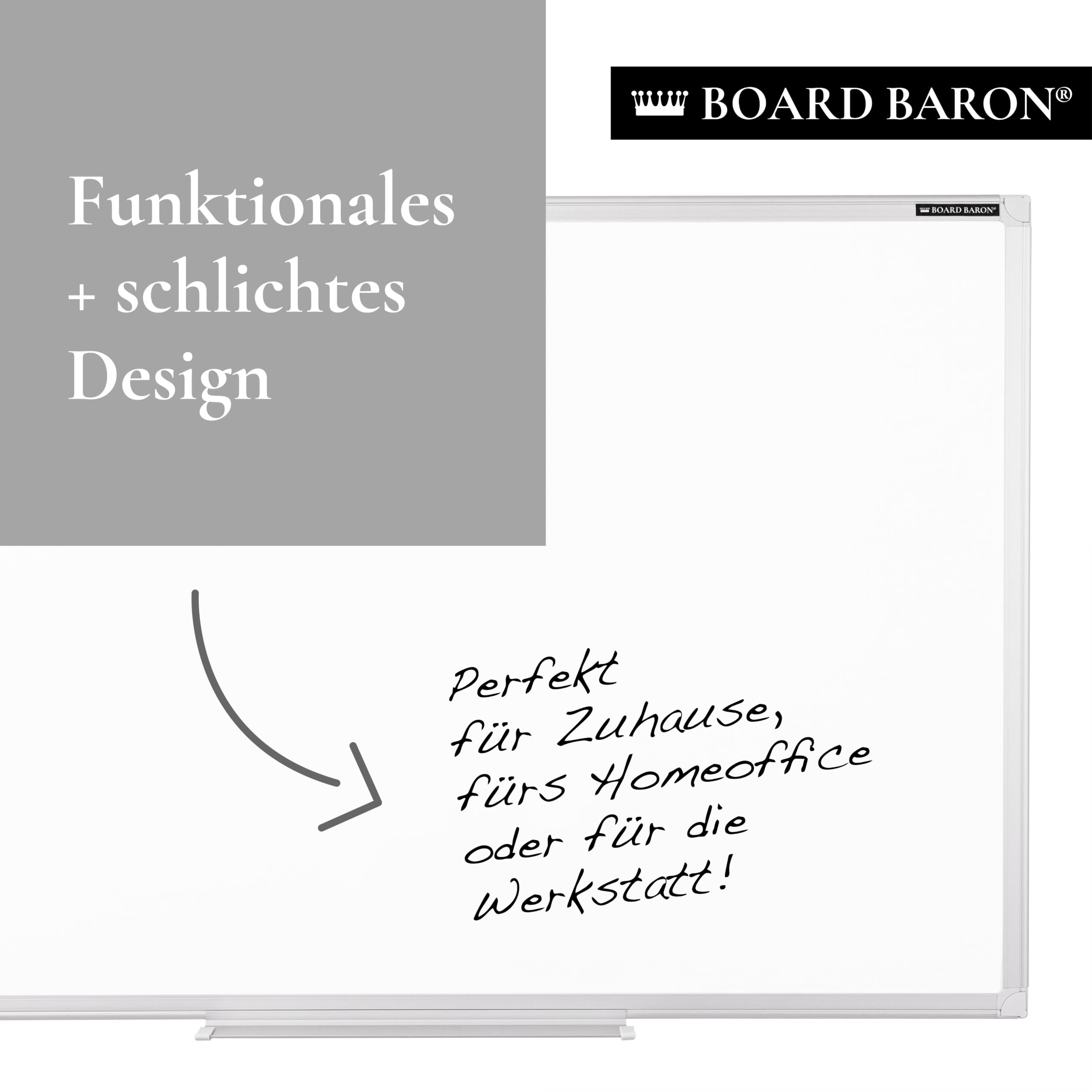 Whiteboard Silver Series | Magnettafel, (150 x 100 cm)