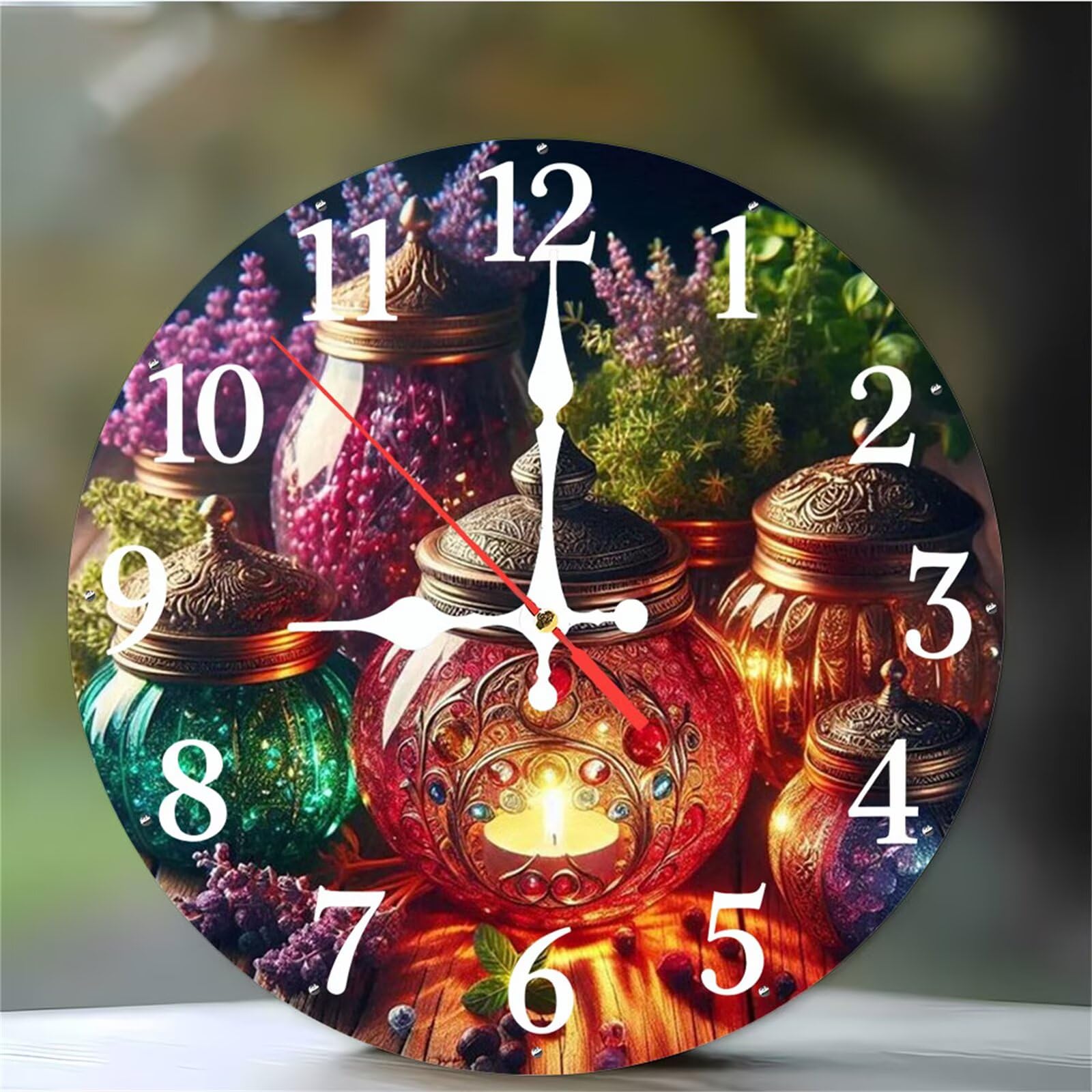 Horloge murale à quartz au fini soigné mouvement ultra-silencieux pour un intérieur moderne
