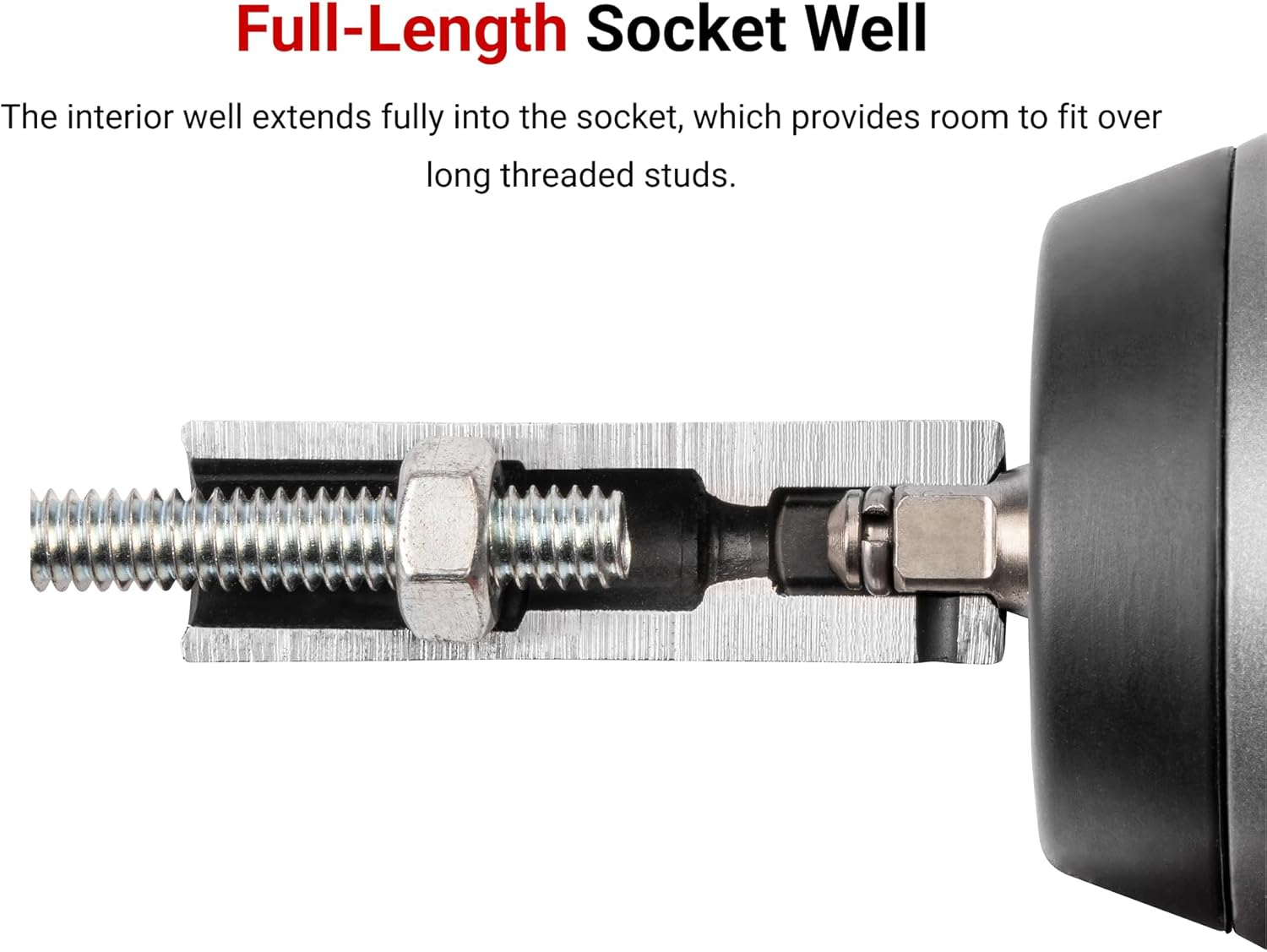 TEKTON 1/4 Inch Drive x 5/16 Inch Deep 6-Point Impact Socket | SID03008