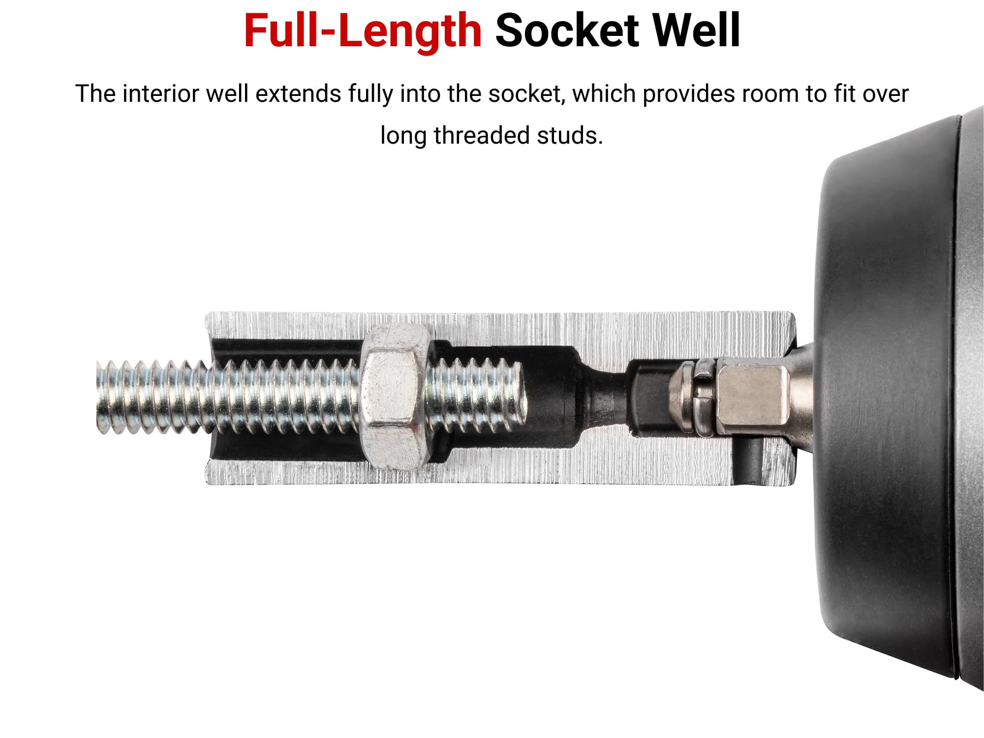 TEKTON 1/2 Inch Drive x 1-1/4 Inch Deep 6-Point Impact Socket | SID23032 - 4