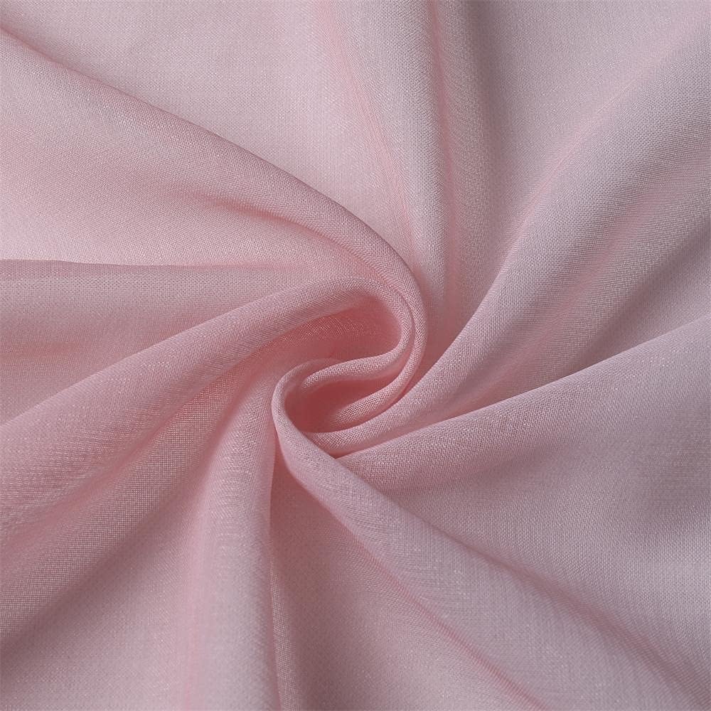 G2000 Sheer Pink and White Ombre Curtains - 84 Inch Long, Light Filtering, Grommet Curtains for Bedroom & Living Room Windows, 2 Panels Set