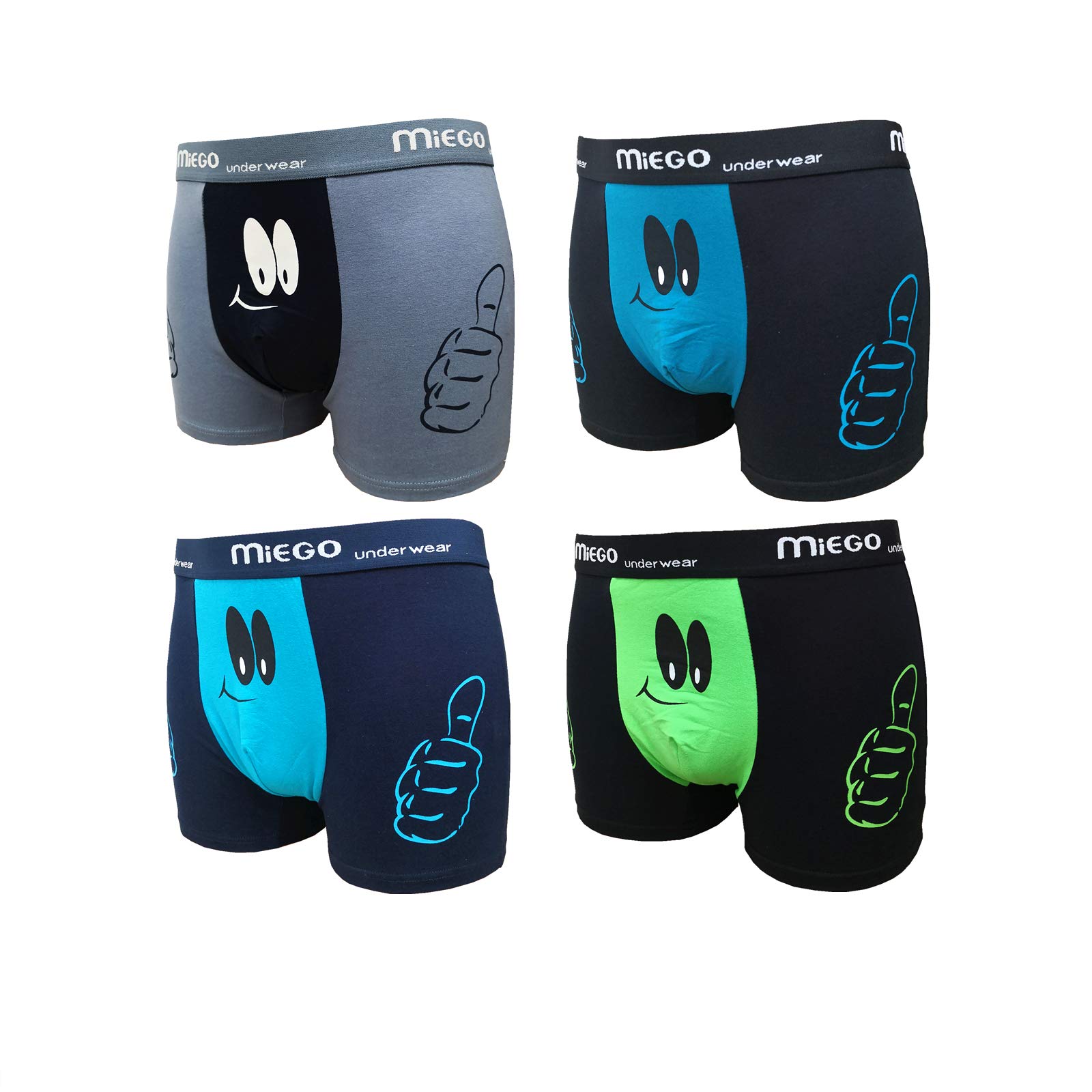 Miego Pack of 4 Men's Boxer Shorts Underwear