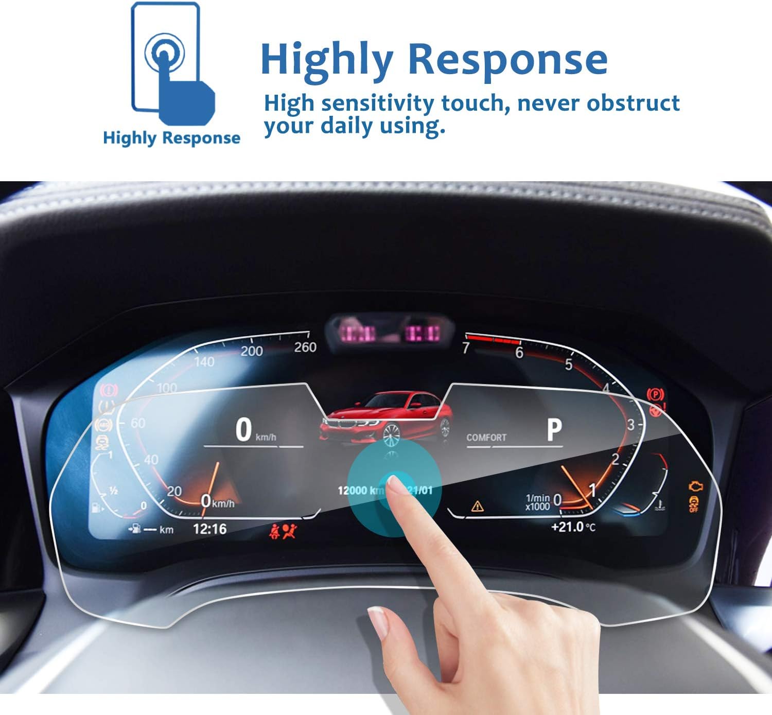 lfotpp 2019 x5 g05 screen protector 2019 2022 x5 g05 suv 12 3 inch instrument panel glass screen protector 2019 x5 g05 digital instrument panel screen