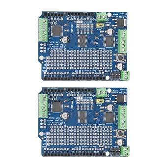 2pcs TB6612 MOSFET DC Stepper Motor and Servo Driver Module TB6612FNG Replaces L293D for Arduino Mega Robotics