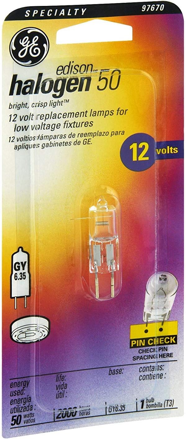 50-Watt T3 Quartz Halogen Lamp