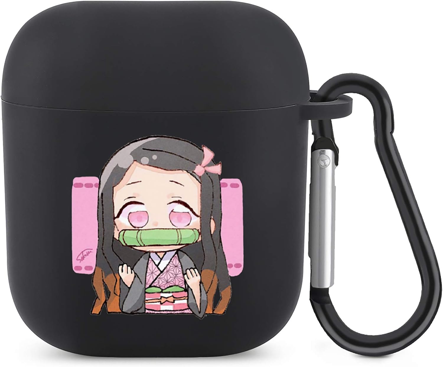 Gaoshan Anime Airpods Case, Flexible Silicone Cover for Airpods 2&1, Shockproof Protective TPU Airpod Cases with Keychain Compatiable Wireless Charging