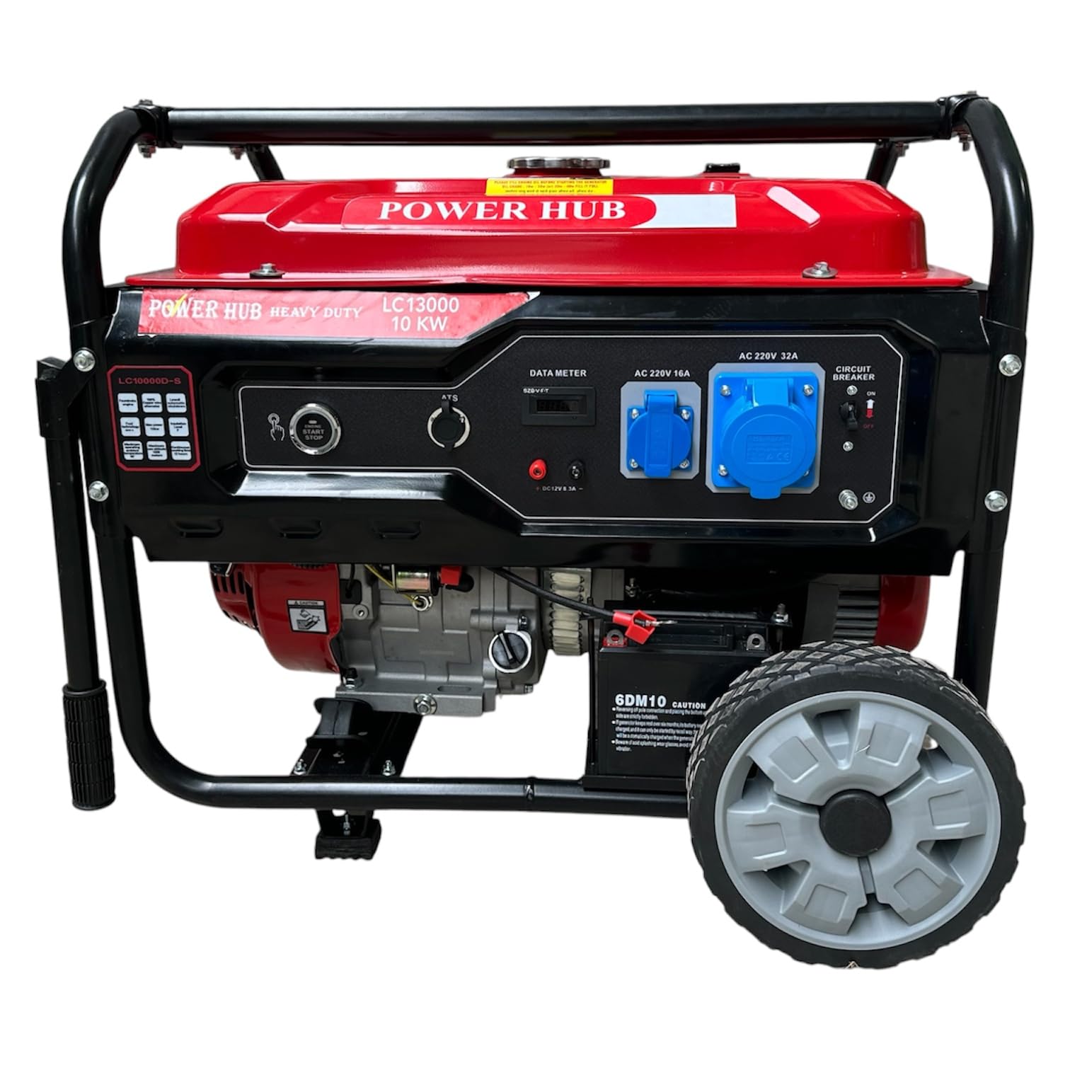 POWER HUB LC13000-10000 WATTS REMOTE START SINGLE PHASE GENERATOR|10KW & 10000WATTS|REMOTE-BUTTON-RECOIL START|HOME & COMMERCIAL USE|ULTRA HEAVY ENGINE|1 YEAR WARRANTY