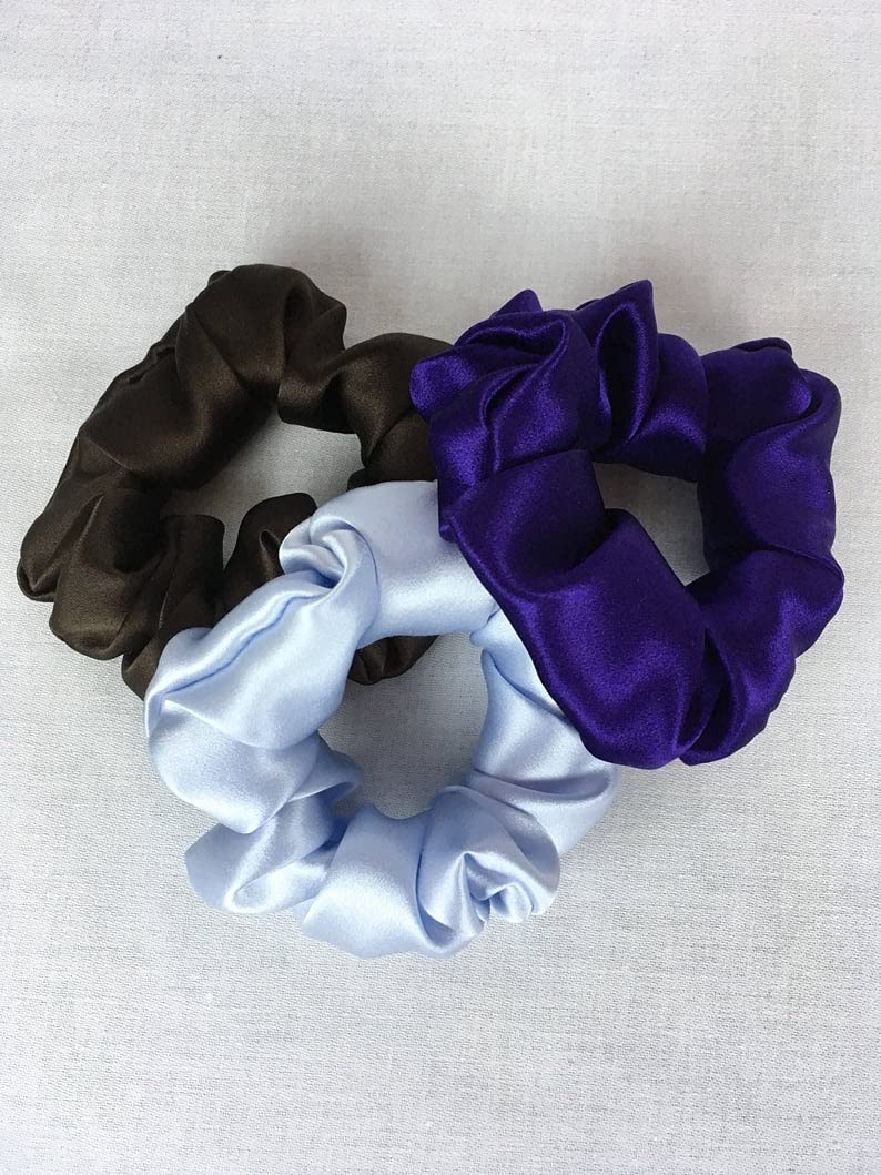 Viyanshi Silk Satin Hair Ties Scrunchies Elastic Hair Band for Women (s5) - Multicolor 1