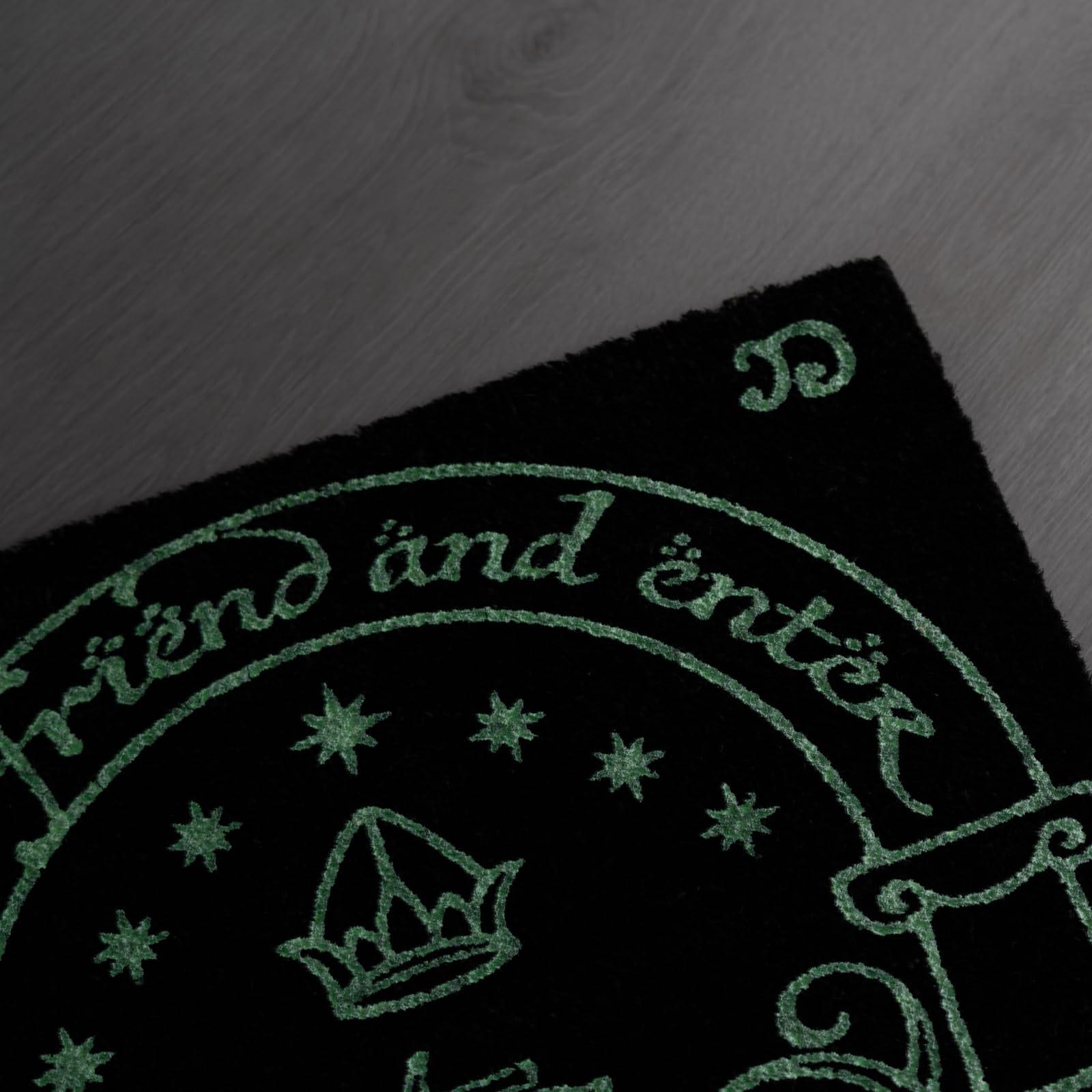 Grupo Erik Zerbino Ingresso Lord of the Ring, Zerbino Luminiscente si illumina al buio, base antiscivolo, 40 x 60 cm, Regalo LOTR Gadget casa