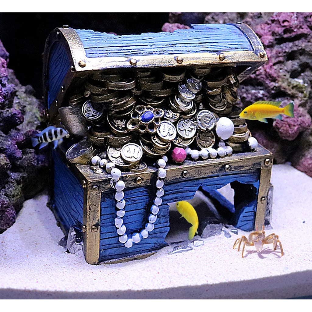 Escondite del Tesoro, paisajismo del Acuario, decoración del hábitat, escondites de Peces, lagartos y Tortugas, Accesorios para Cajas de Cuevas de Reptiles