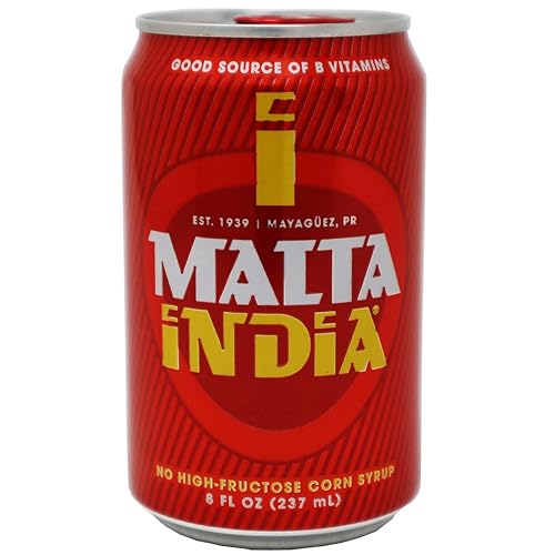 Miniatura 2 de Malta India - Bebida de malta sin alcohol original de Puerto Rico, 8 onzas (paquete de 6)
