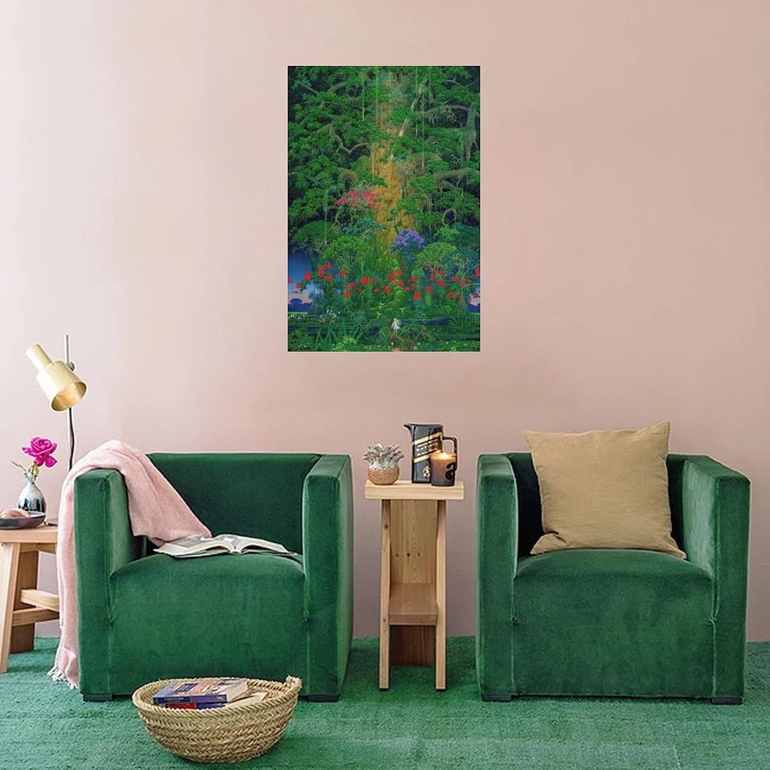 The Mana Tree in The Secret of Mana - Art Poster Travel Poster Canvas Wall Art Prints for Wall Decor Canvas Painting Wall Art Poster for Bedroom Living Room Decor 16x24inch(40x60cm) Unframe-Style image 4