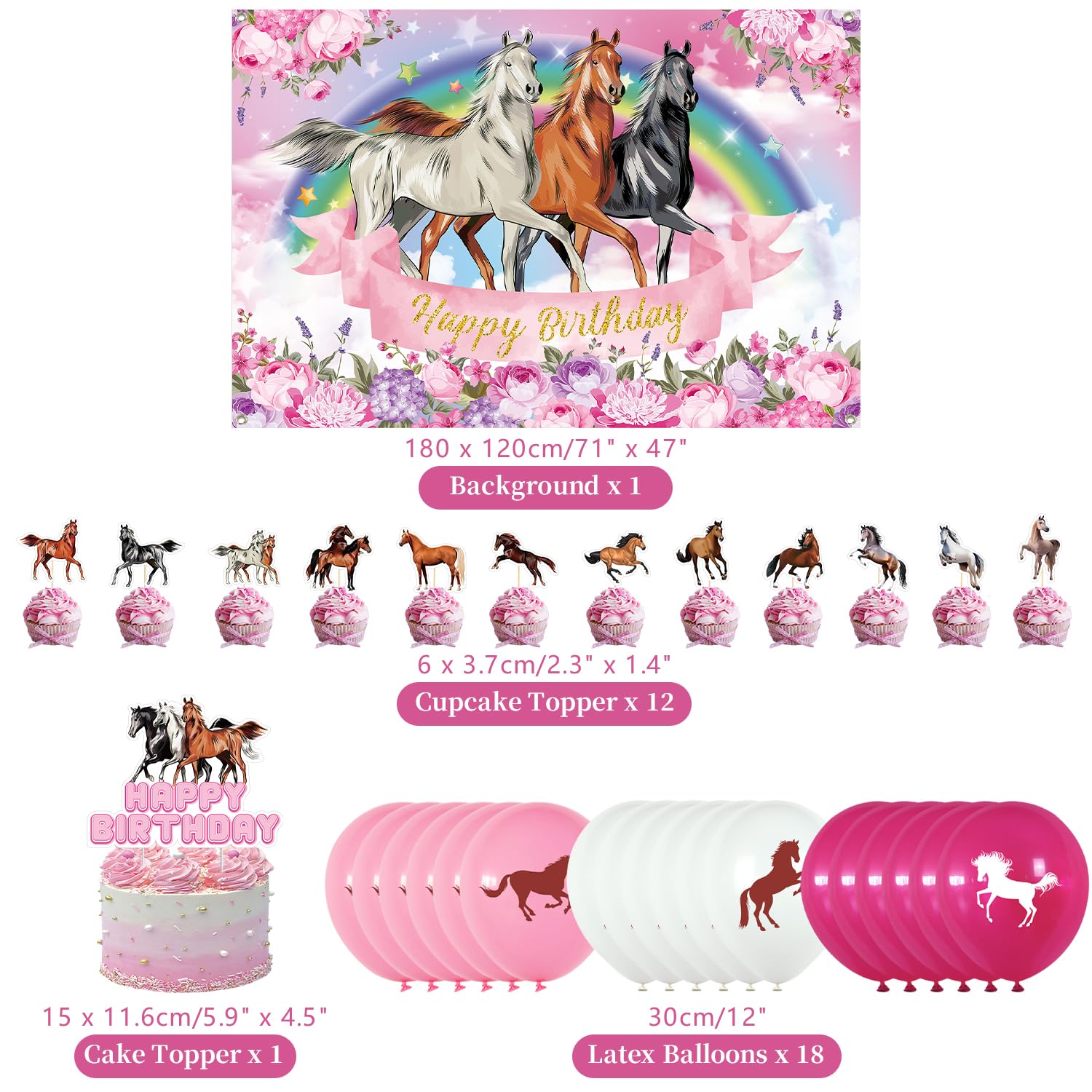 Kit de Célébration Derby Day - Fournitures de Fête Complètes pour les Amateurs de Courses de Chevaux avec Assiettes et Serviettes pour 16 Invités, Parfait pour Votre Rassemblement Kentucky Derby