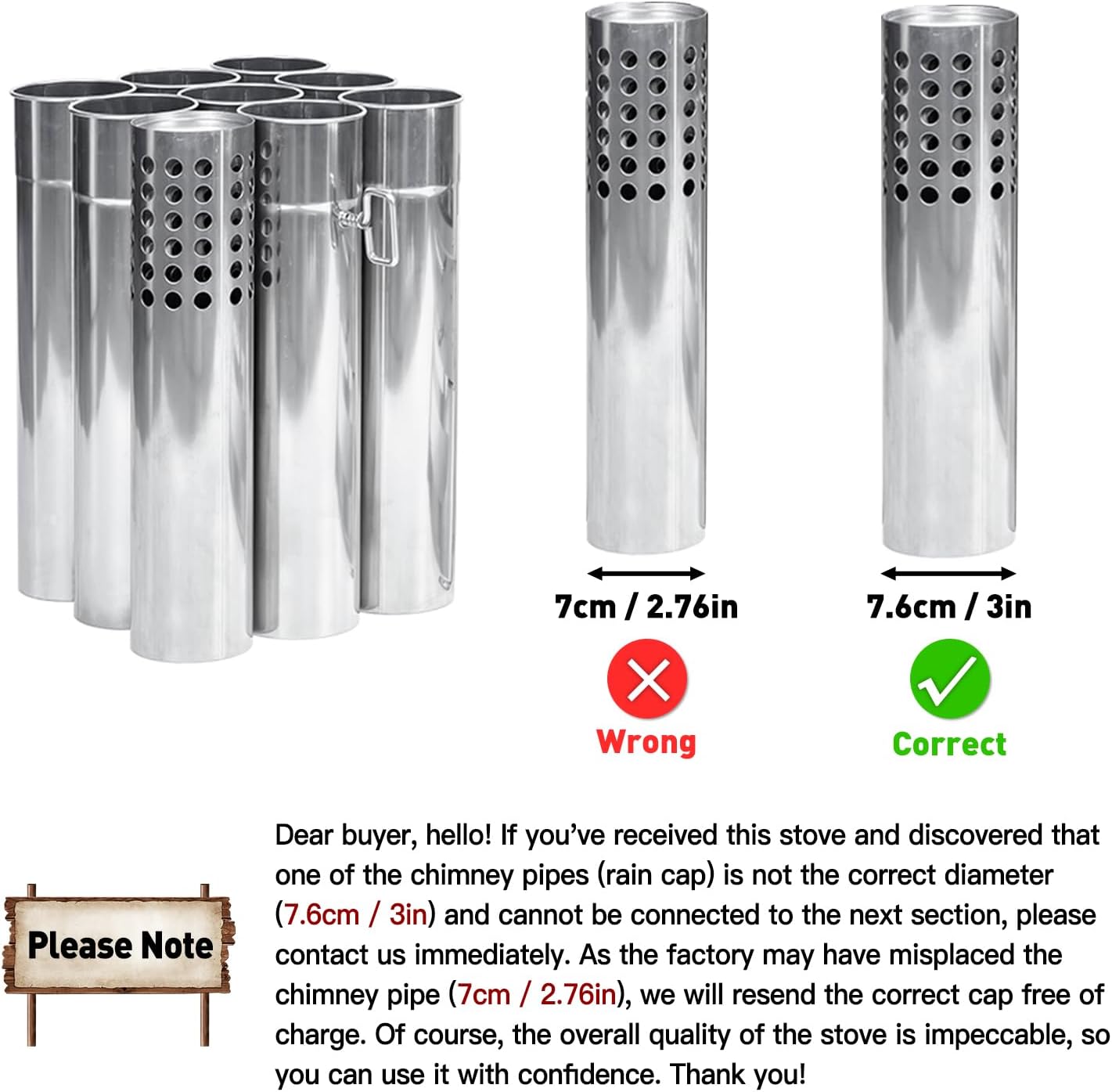 POMOLY Camping Tent Stove Wood Stove, Dweller Max 2.0 Stainless Steel Wood Burning Stove for Hiking, Cooking, Heating