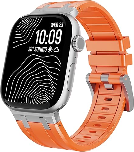Miniatura 11 de Raycarrey AP - Correas deportivas de lujo para Apple Watch Band Ultra 3/2/1 1.929 in 1.811 in 1.772 in 1.732 in 1.654 in 1.614 in 1.575 in 1.496 in